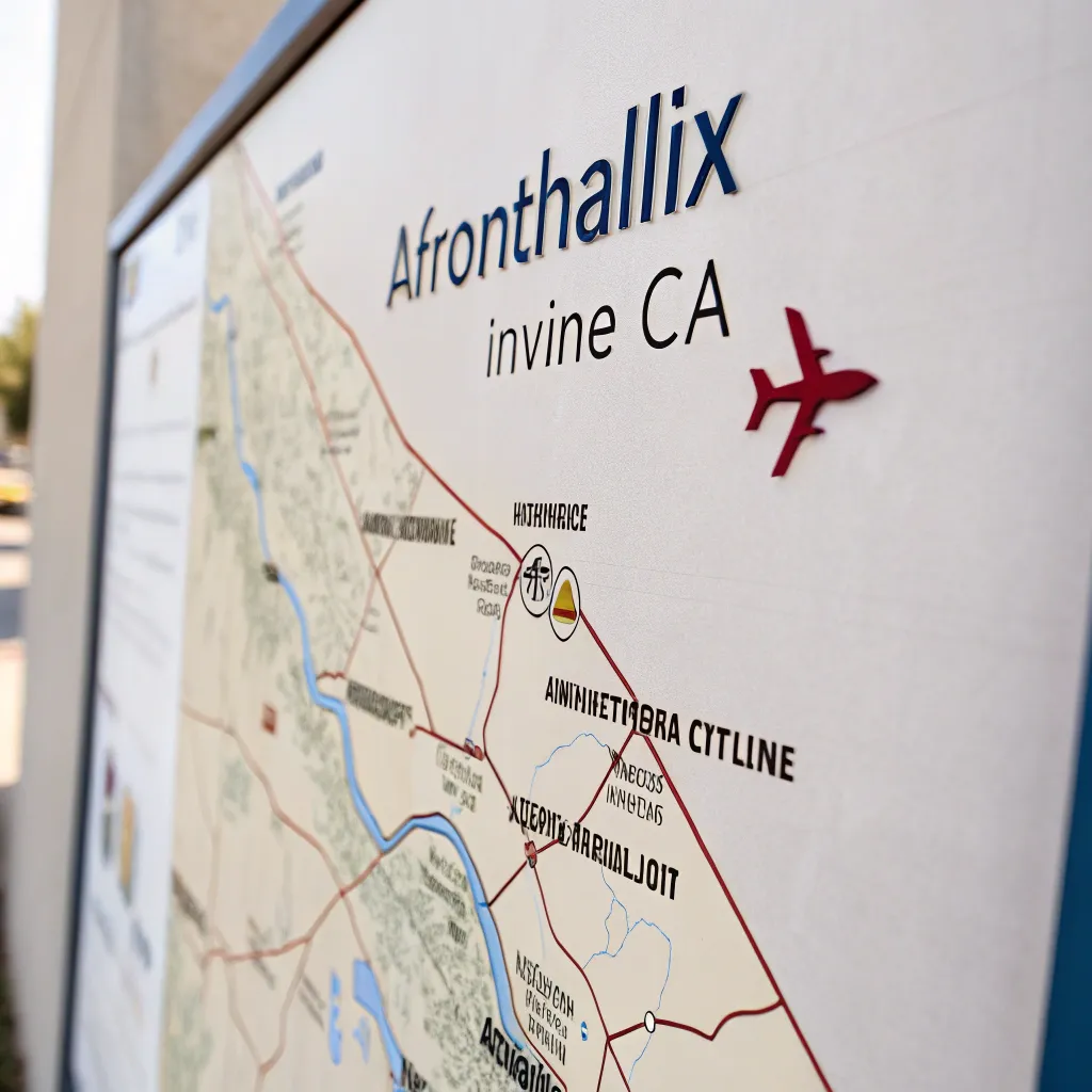Map showing the location of AERONTHALIX in Irvine, CA